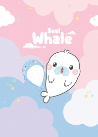 Whale Seal Dream Cloud Lovely