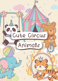 คณะละครสัตว์น่ารัก(สีเบจ03)