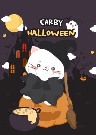 Carby&friends. Witch Cat in Halloween.