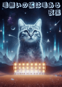 ニャーのライブ⑤夜黑☆毛無いの猫は毛ある