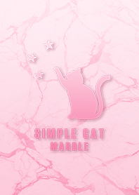 simple Cat Star Marble Gradient pink2