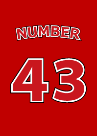 Number 43 red version