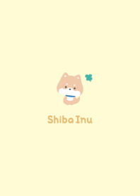 Shiba Inu3 Clover - Yellow