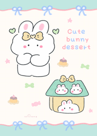 Cute bunny dessert ^__^