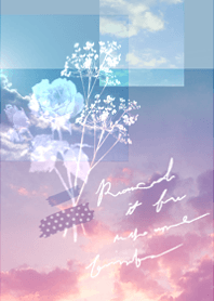 Space of sky, roses and clouds2.