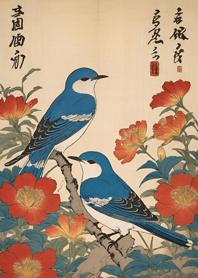 อุกิโยะเอะ -นก 59669E