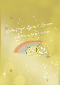 Lucky rainbow and lucky smile / gold