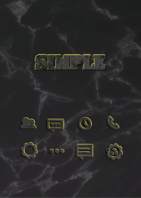 SIMPLE MARBLE BLACK*