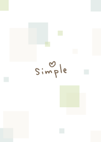 Adult simple square24 from Japan