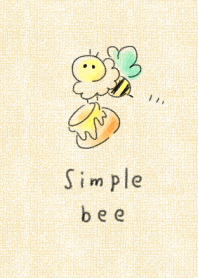 簡單的蜜蜂米色