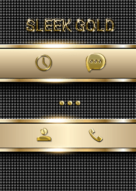 Sleek Gold with classic black background