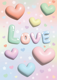 Love Heart Pastel Simple By JAJA