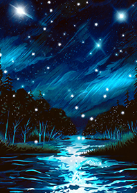 Beautiful starry night view#2944