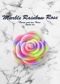 Marble Rainbow Rose