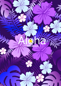 ハワイ＊ALOHA+185-1 Purple