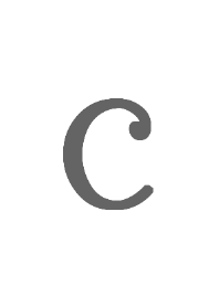 イニシャル「C」シンプル