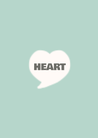 SIMPLE HEART -BEIGE & GREEN -