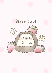 Hedgehog&Strawberry:pink dot