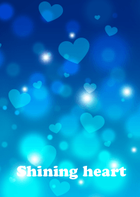 キラキラハート 青 Line 着せかえ Line Store