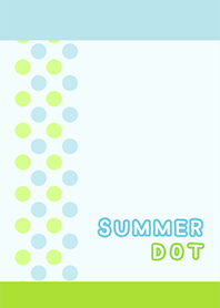 SUMMER DOT*blue & green#pop