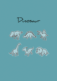 青 : シンプル恐竜