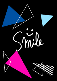 The smile - black colorful triangle16-