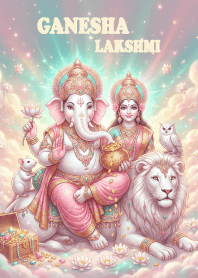 พระพิฆเนศ:พระแม่ลักษมี:ร่ำรวยเงินทอง.