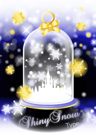 お城のスノードームShiny Snow Type-I青