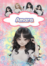 Amara little girl in bubbles BL02