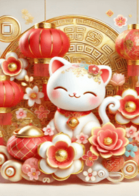 Wealth and Fortune (Lucky Cat) 008!