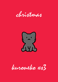 黒猫クリスマスレッド xs03
