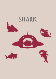 Beige Bordeaux : Sharks simple theme