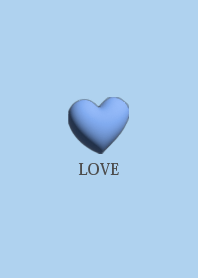 love heart Theme Happy blue 1
