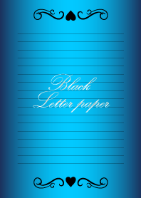 Black Letter paper *GLOSSYBLUE 5*