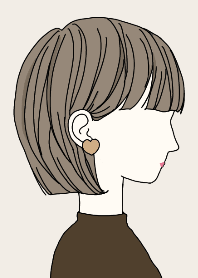 Simple girl.Brown.