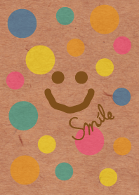 Colorful Polka dot kraftpaper - smile-