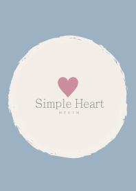 Simple Heart Blue - NATURAL 16