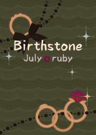 Birthstone ring (Jul) + matcha [os]