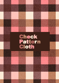 Check Pattern Cloth Pink&Brown