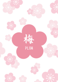 Japanese pattern -PLUM BLOSSOMS- Pink 2