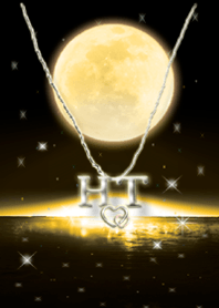 イニシャル H&T （ゴールドムーン）満月