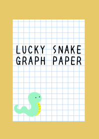 LUCKY SNAKE GRAPH PAPER-DUSTY YELLOW