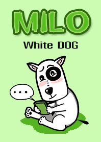 Milo White Dog