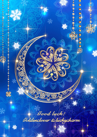 全運気UP！クローバーラッキーチャームと雪