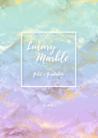 Gold x Marble - Green & Purple #003