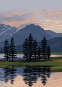 Lake sunset