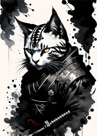 水墨猫武士 BF4427