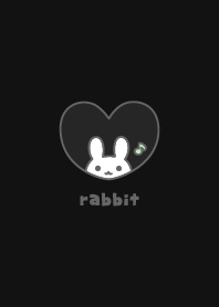Rabbits Musical note - Black