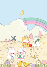 Duck and rabbit travel the world