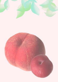 Peach and plum